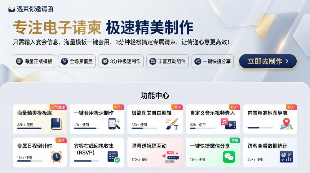 纸质请柬费时费钱早过时！2026年主流请柬方式，省心又高级